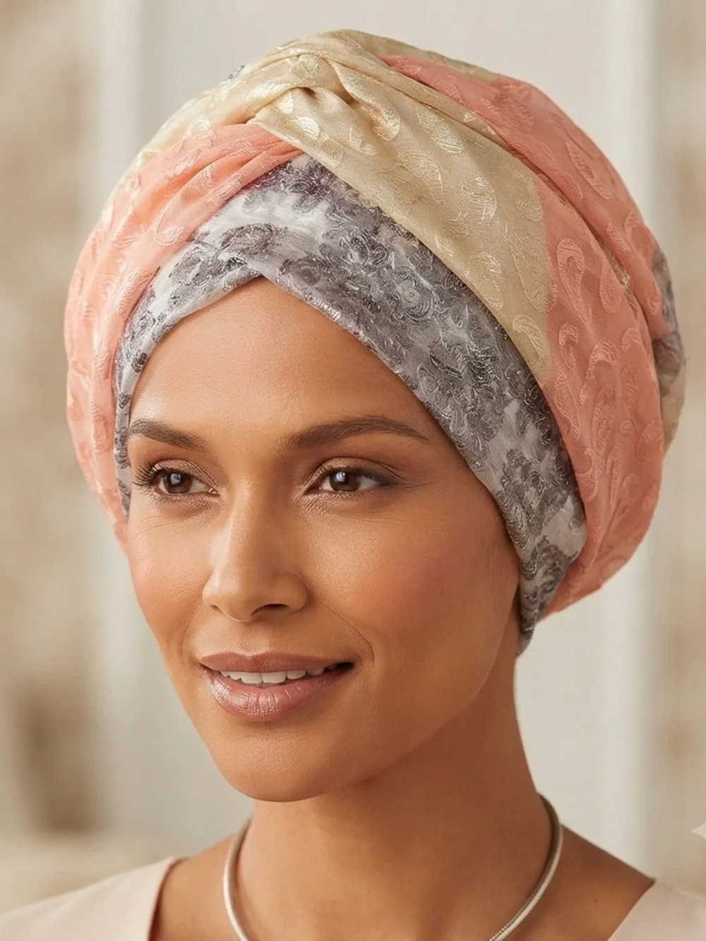 ELEGANT PASTEL PAISLEY & FLORAL SHEER SCARF